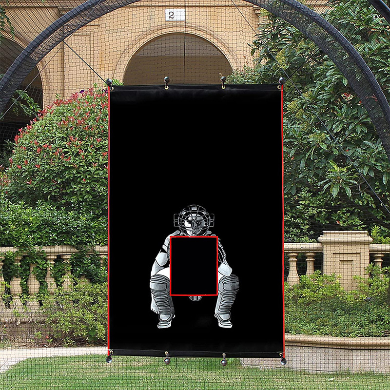 Pesapalli löögiriide kangas 6 * 4 jala treeninglöögiriie 8 kaheksaküünise pandlaga + elastne köis