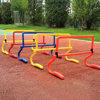 Εξοπλισμός προπόνησης ποδοσφαίρου, Φυσική προπόνηση με εμπόδια, Μικρό πλαίσιο εμποδίων για παιδιά, μπλοκ άλματος εμποδίων, συνδυασμός εμποδίων, ρύθμισης εμποδίων