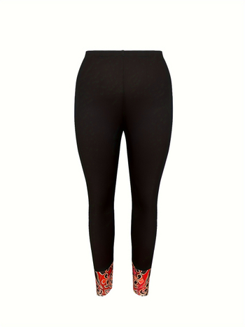 Ευρωπαϊκό και Αμερικανικό Διασυνοριακό Εκρήξεις Plus Size Γυναικείο Κοστούμι Casual Δύο Τεμαχίων Έθνικ Τυπωμένο Μακρυμάνικο Παντελόνι για Γυναίκες