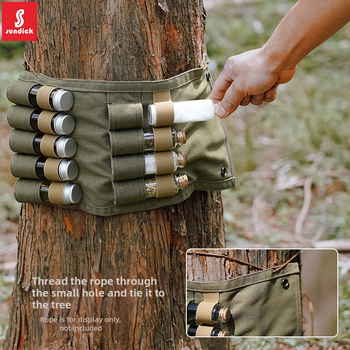 Kalnų klientams lauko stovyklavimo prieskonių butelių laikymo krepšys, stiklinis prieskonių butelis, kepsninės prieskonių butelis, kombinuotas drobinis krepšys