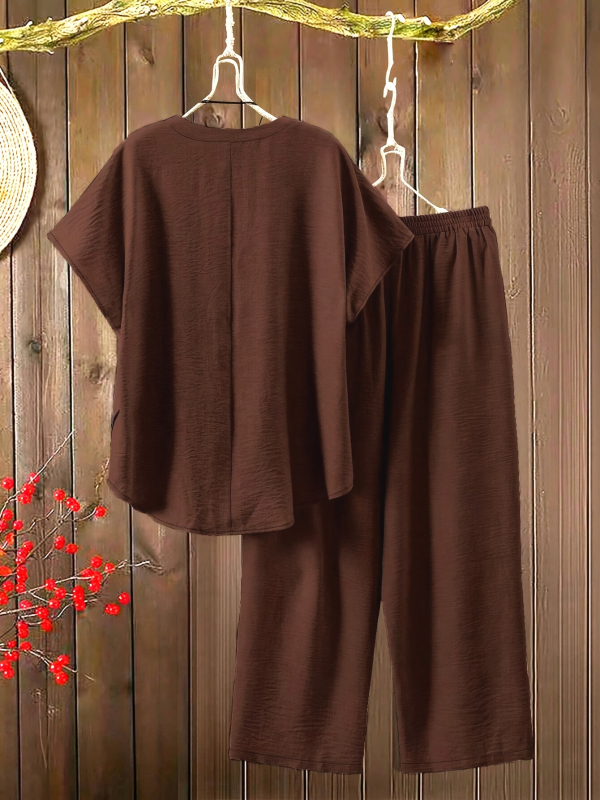 Külkereskedelem Európa és az Egyesült Államok Határokon átnyúló plus size női független állomás Amazon kétrészes egyszínű rövid ujjú kabát nadrág kosztüm