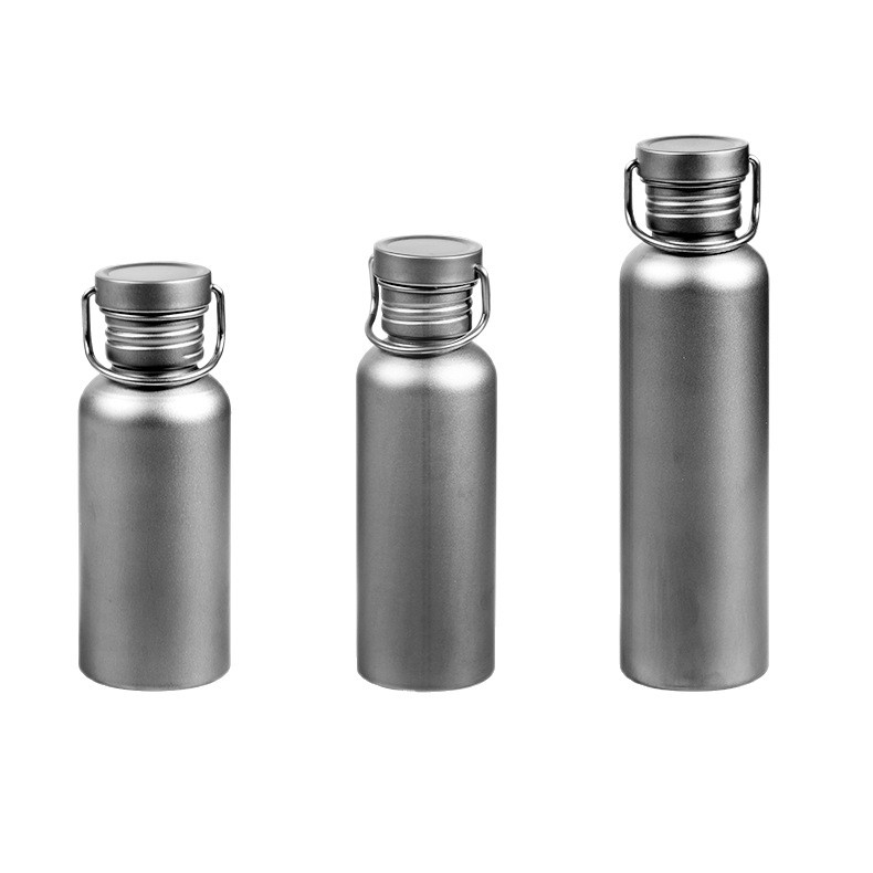 Titano puodelis lauko gryno titano sportinis vandens butelis kempingui dviračių vandens butelis kelioninis metalinis geriamasis indas nešiojamas vandens puodelis titano puodelis