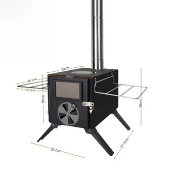 Διασυνοριακή εξωτερική κάμπινγκ ξυλόσομπα σκηνή σόμπα θέρμανσης εύκολη αναδίπλωση φορητή με πολυλειτουργική ξυλόσομπα