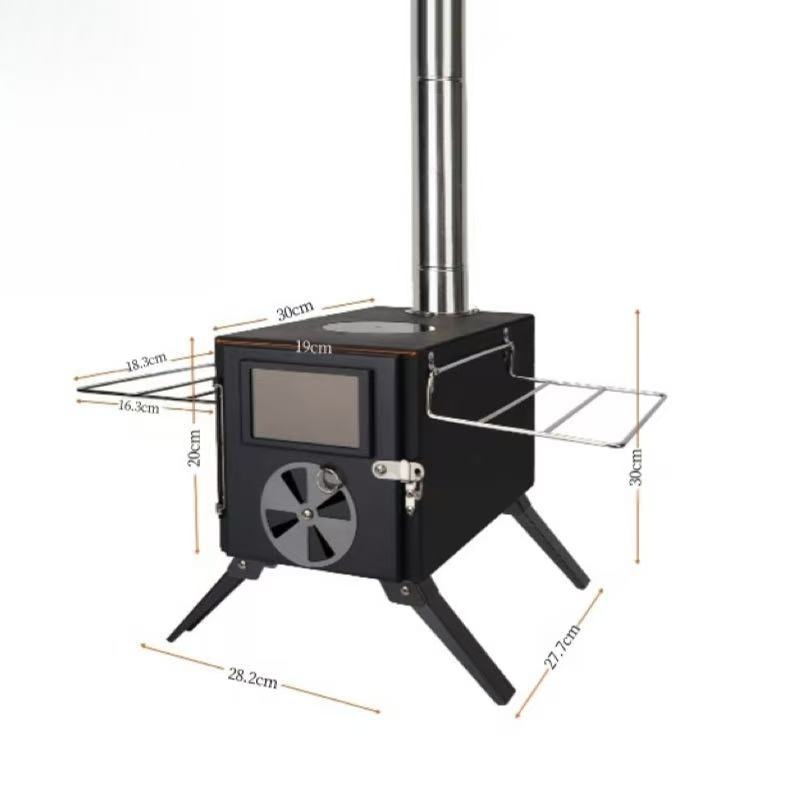 Határokon átnyúló kültéri kemping fatüzelésű kályha sátorkályha fűtőkályha könnyen összecsukható hordozható multifunkcionális tűzifa kályhával