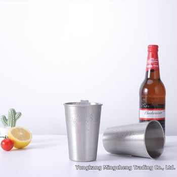 304 roostevabast terasest ühekihiline lokitangiga õlletops, lihtne välistingimustes kasutatav mugavuskülmjoogitops väliskaubanduse hulgimüügiks