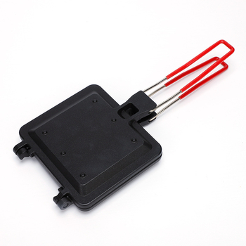 Jaapani stiilis võileivaküpsetusklamber eemaldatav kokkupandav kahepoolne leiva röstsaia vorm välistingimustes kasutatav gaasiga kahepoolne praepann hulgimüük