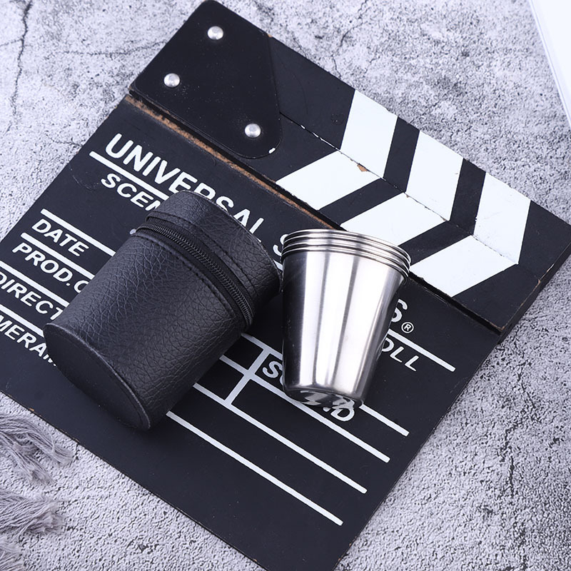 Piiriülene tarne 70ml lihviv roostevabast terasest valge veini klaas Amazonist, kuummüük, kaasaskantav välistingimustes kasutatav telkimiseks mõeldud metallist veeklaas