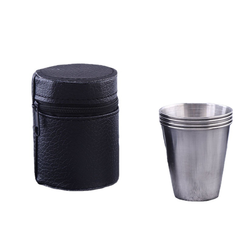 Piiriülene tarne 70ml lihviv roostevabast terasest valge veini klaas Amazonist, kuummüük, kaasaskantav välistingimustes kasutatav telkimiseks mõeldud metallist veeklaas