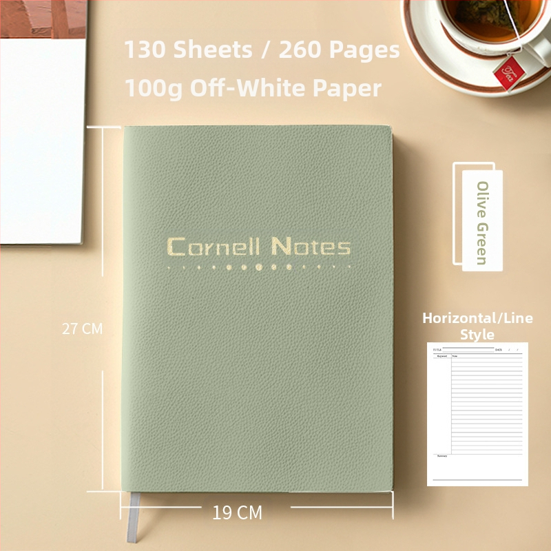 B5 Cornell Thickened High Efficiency 5r mälumärkmik Prinditav logo Ruudustik Horisontaaljoon Ülevaade Märkmik