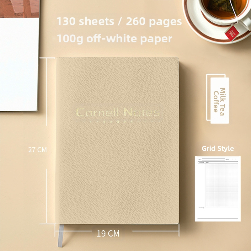 B5 Cornell Thickened High Efficiency 5r mälumärkmik Prinditav logo Ruudustik Horisontaaljoon Ülevaade Märkmik