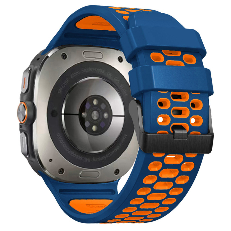 Samsungi kella ülimalt hingavale kahevärvilisele silikoonrihmale, watch7 ultra sportrihmale (47 mm)