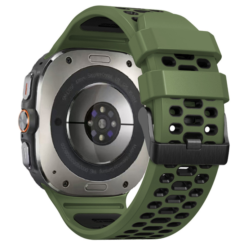 Samsungi kella ülimalt hingavale kahevärvilisele silikoonrihmale, watch7 ultra sportrihmale (47 mm)