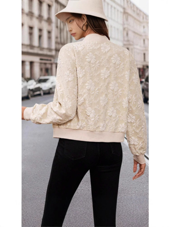 Γυναικείο κοντό παλτό σε στυλ Chanel, άνοιξη και φθινόπωρο 2024, νέα άφιξη, μικρό στυλ, δυτικό στυλ, μπέιζμπολ, casual, all-match jacket top