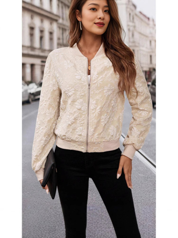 Γυναικείο κοντό παλτό σε στυλ Chanel, άνοιξη και φθινόπωρο 2024, νέα άφιξη, μικρό στυλ, δυτικό στυλ, μπέιζμπολ, casual, all-match jacket top