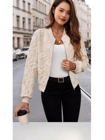 Γυναικείο κοντό παλτό σε στυλ Chanel, άνοιξη και φθινόπωρο 2024, νέα άφιξη, μικρό στυλ, δυτικό στυλ, μπέιζμπολ, casual, all-match jacket top