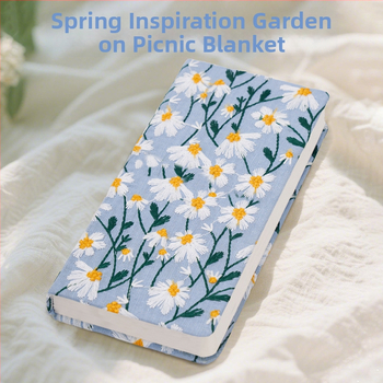 Kézikönyv, Százszorszép Irodalmi Hímzésnapló, Kis Virágos, Vászonnal Borított Jegyzetfüzet, Elegáns Kézikönyv, Üres Könyv