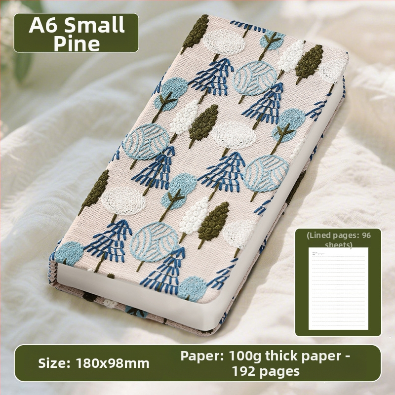 Kézikönyv, Százszorszép Irodalmi Hímzésnapló, Kis Virágos, Vászonnal Borított Jegyzetfüzet, Elegáns Kézikönyv, Üres Könyv