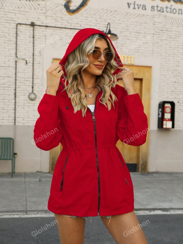 2025-ös Amazon legdögösebb szélálló kabátja, cipzáras, kapucnis, könnyű, kültéri, szélálló kabát, vékony, kétoldalas, viselhető