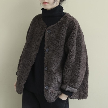 Γυναικείο παλτό από μαλλί προβάτου σε δυτικό στιλ, μοντέρνα εμφάνιση, γυναικείο τοπ με μακριά μανίκια, για μεγάλα μεγέθη, σε all-match στυλ, για άνδρες και γυναίκες.