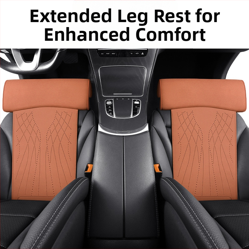 Нова възглавница за автомобилна седалка с мемори пяна, опора за краката, велурена възглавница за краката, интегрирана основна седалка за водача и удължена пътническа седалка
