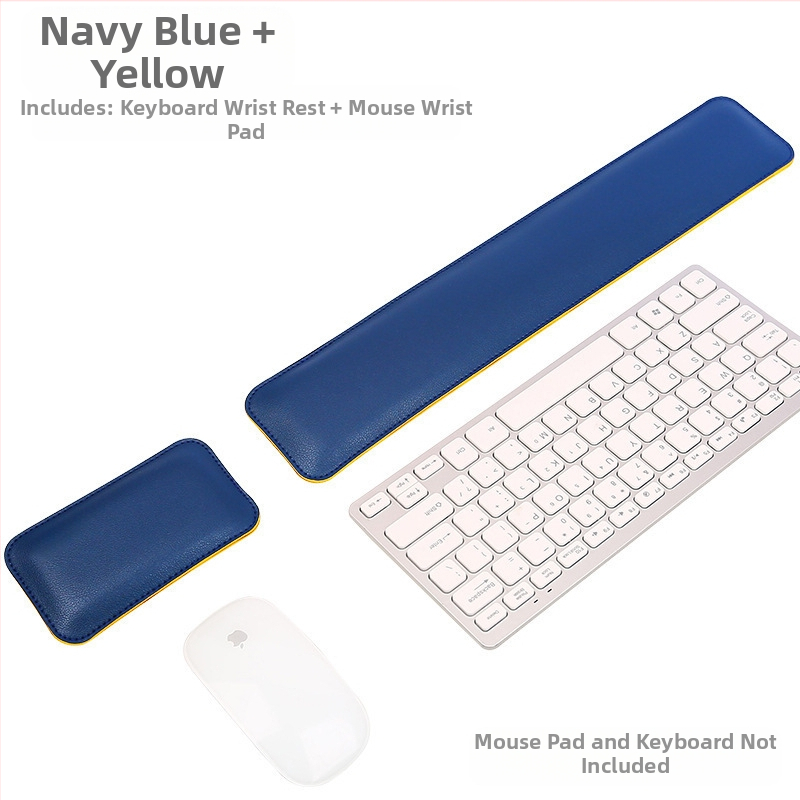 Piiriülene ühevärviline lihtne nahast hiirematt, eriti suur pehme randmetugi, klaviatuuri käetugi, arvutilauamatt, partii