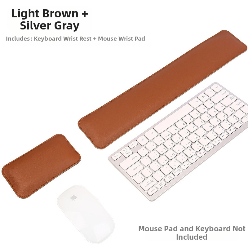 Piiriülene ühevärviline lihtne nahast hiirematt, eriti suur pehme randmetugi, klaviatuuri käetugi, arvutilauamatt, partii