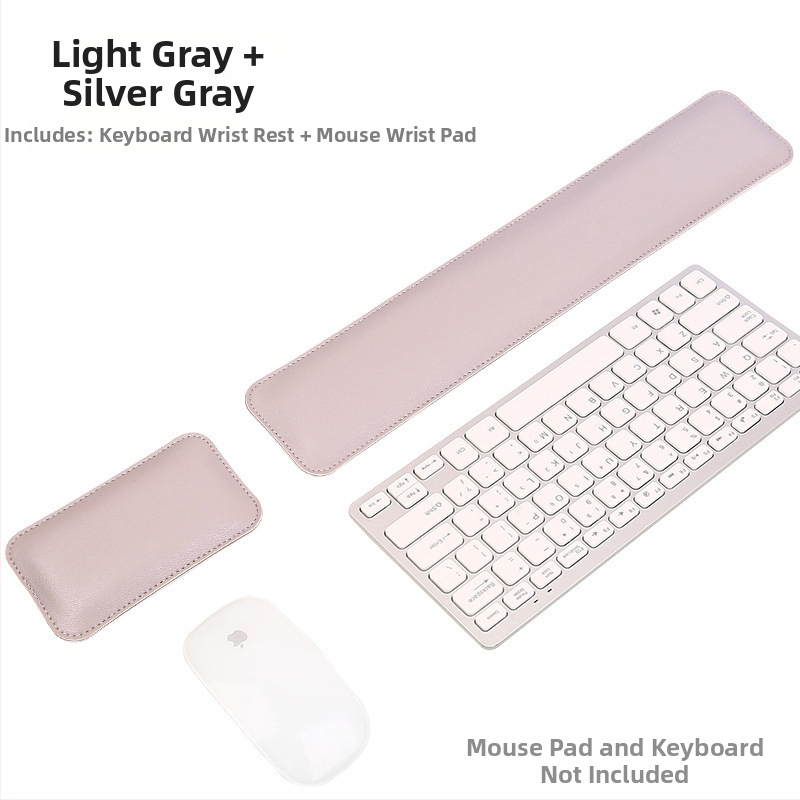 Piiriülene ühevärviline lihtne nahast hiirematt, eriti suur pehme randmetugi, klaviatuuri käetugi, arvutilauamatt, partii