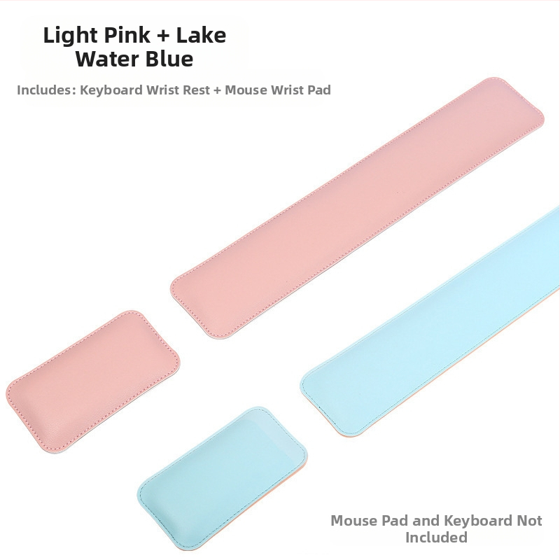 Piiriülene ühevärviline lihtne nahast hiirematt, eriti suur pehme randmetugi, klaviatuuri käetugi, arvutilauamatt, partii