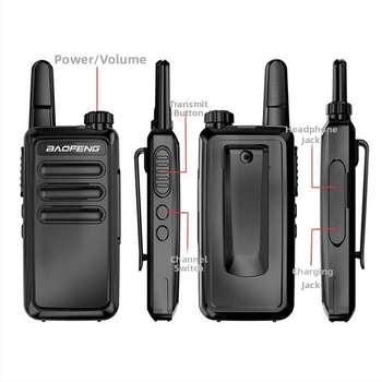 Baofeng raadiosaatja BF-R5 raadiosaatja pihuarvuti USB-laadimisega hotell, hotelli ilutarvikud, ehitusplats