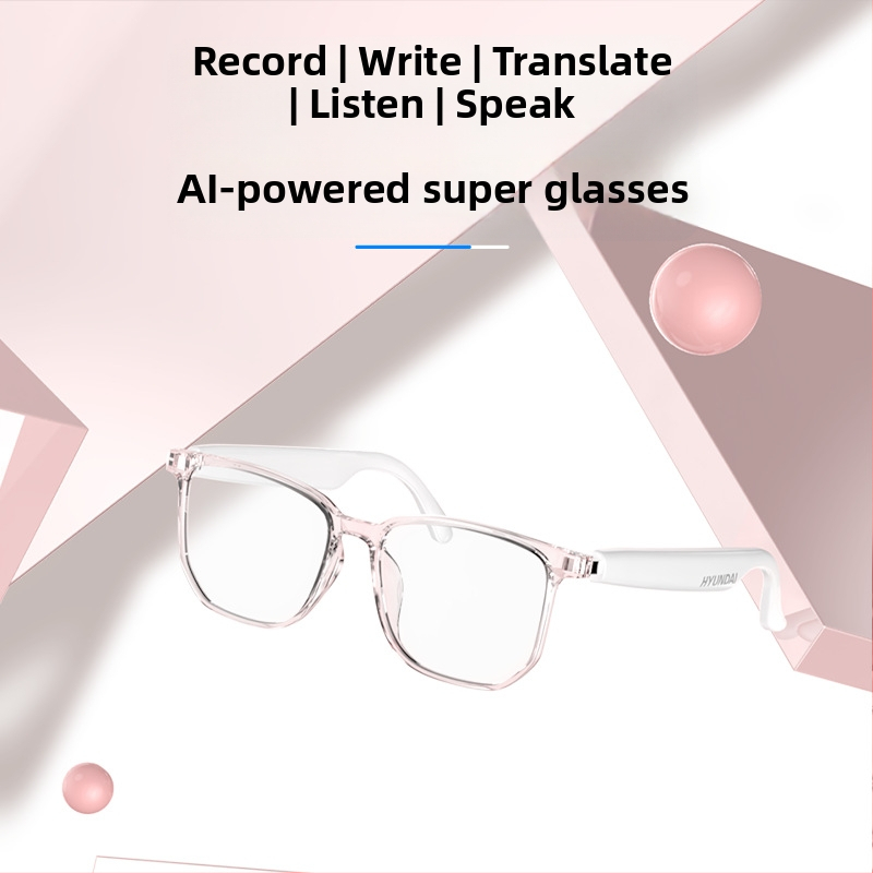 Ochelari inteligenți moderni HYUNDAI HY-C8AI, ochelari Bluetooth, căști de traducere, interpretare simultană în 144 de limbi