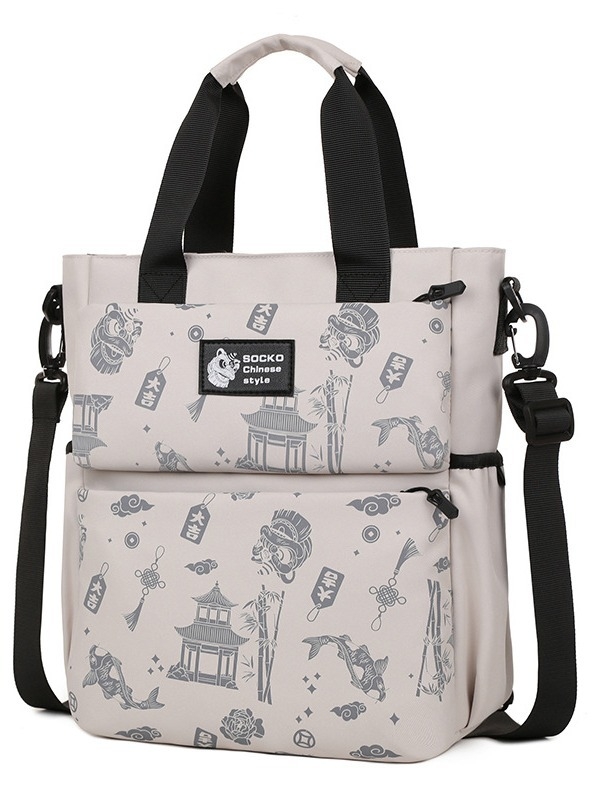 2024 új, multifunkcionális sminktáska, száraz és nedves használatra, külön zsebbel, nyomtatott mintával, hátizsák, számítógéptáska, kézitáska, válltáska