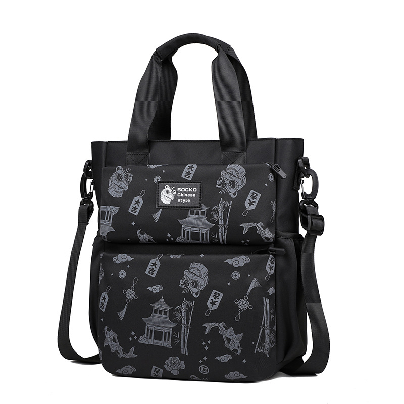 2024 új, multifunkcionális sminktáska, száraz és nedves használatra, külön zsebbel, nyomtatott mintával, hátizsák, számítógéptáska, kézitáska, válltáska