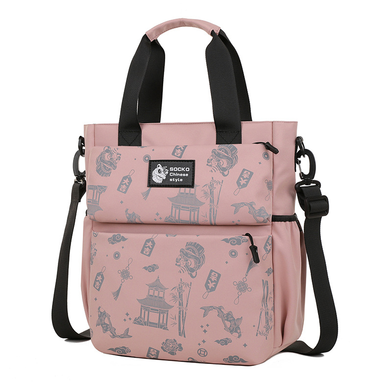 2024 új, multifunkcionális sminktáska, száraz és nedves használatra, külön zsebbel, nyomtatott mintával, hátizsák, számítógéptáska, kézitáska, válltáska