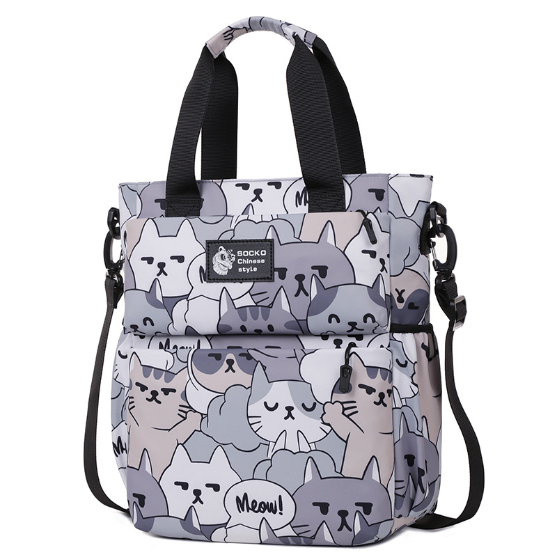 2024 új, multifunkcionális sminktáska, száraz és nedves használatra, külön zsebbel, nyomtatott mintával, hátizsák, számítógéptáska, kézitáska, válltáska