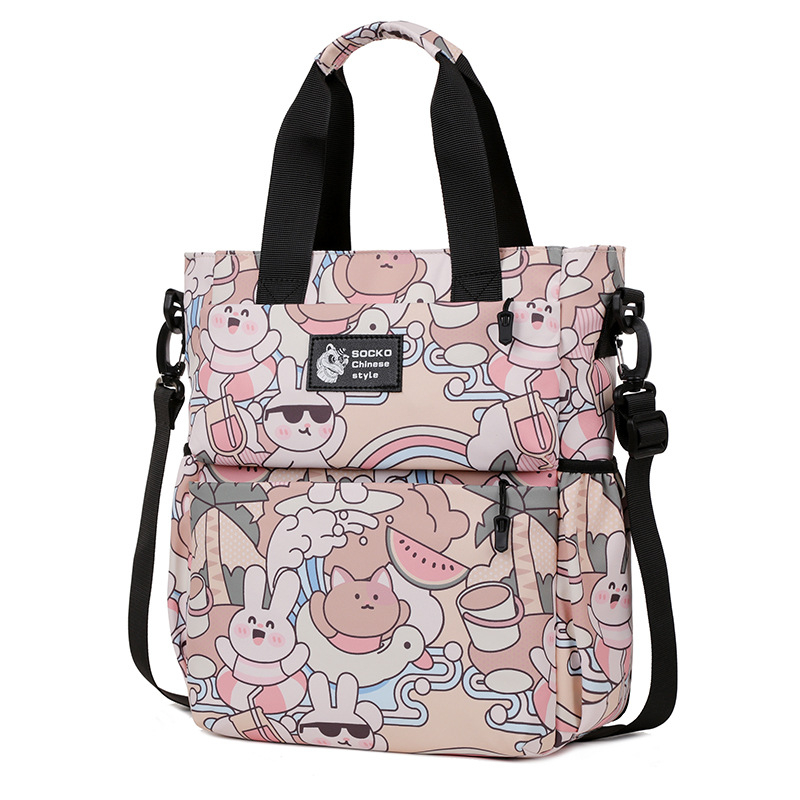 2024 új, multifunkcionális sminktáska, száraz és nedves használatra, külön zsebbel, nyomtatott mintával, hátizsák, számítógéptáska, kézitáska, válltáska