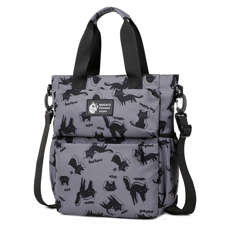 2024 új, multifunkcionális sminktáska, száraz és nedves használatra, külön zsebbel, nyomtatott mintával, hátizsák, számítógéptáska, kézitáska, válltáska