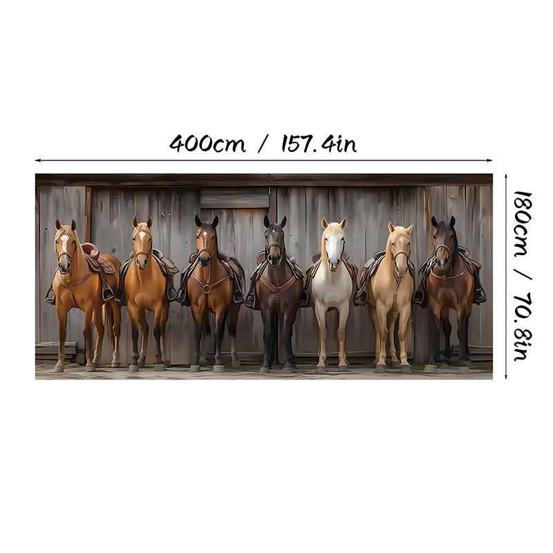 Piiriülene uus halloweeni garaaži taustkangas õuduspeo kaunistus garaaži bänneri registreerimisatmosfääri seinakangas