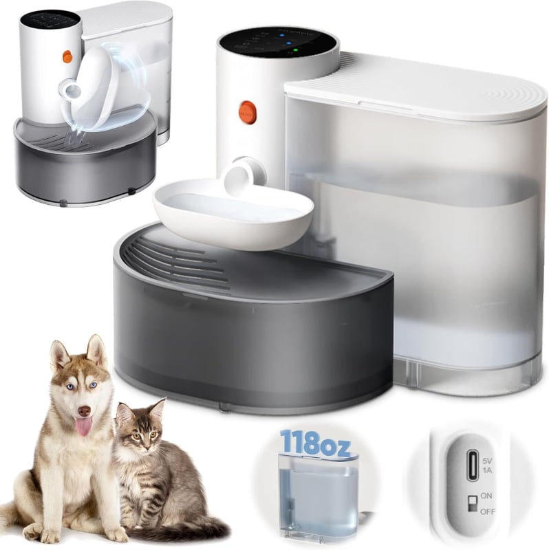 Диспенсър за вода за котки Amazon Explosions Dumping Pet Automatic Water Filter Unplugged Smart Docker Docker