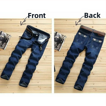 Есенни нови дънки в корейски стил, бизнес ежедневни, мъжки, стилни, модерни, тънки, разтегливи, характерни, с малки крачоли, мъжка тенденция