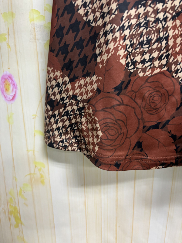 Дамски топ с дълъг ръкав Amazon Independent Station Explosions, есен и зима, нова модна блуза с дълъг ръкав и V-образно деколте, щампована, за жени