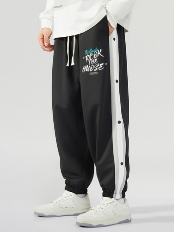 K8278 vastag, plus size lezser nadrág férfi divatos nyomtatott nadrág plus size kövér fickó sportmelltartó nadrág