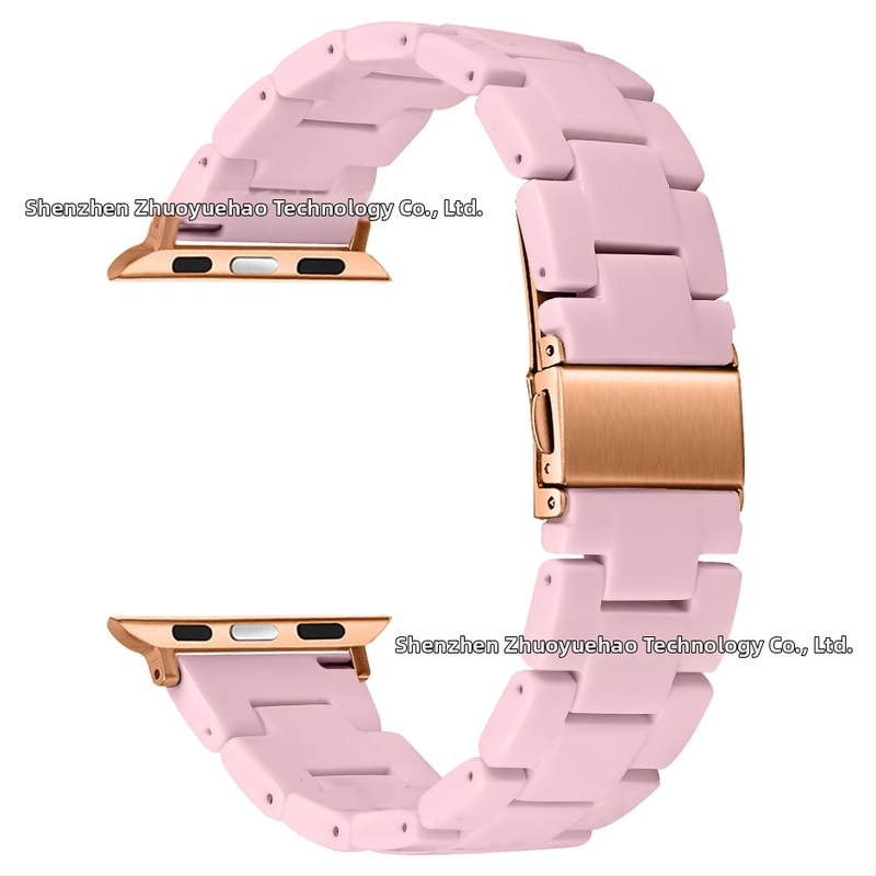 Sobib Apple Watch9 Apple Resin Strap + PC Diamond kahevärviline ümbris iWatch All-In-One komplektile