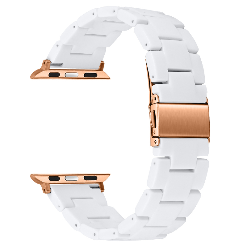 Sobib Apple Watch9 Apple Resin Strap + PC Diamond kahevärviline ümbris iWatch All-In-One komplektile