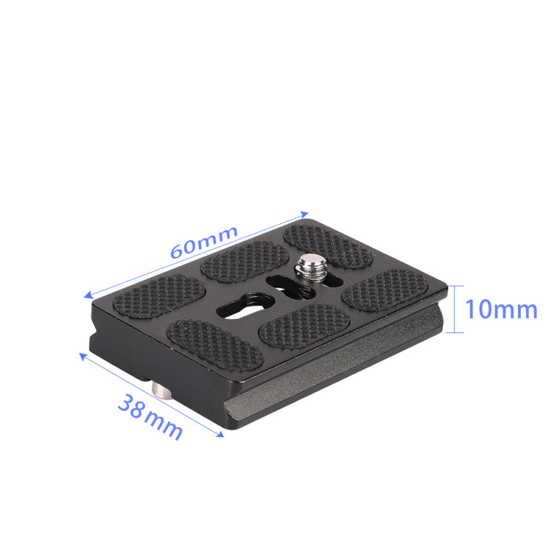 Tehase otseühendusega kaamera kiirkinnitusplaat panoraami/kallutamise kiirkinnitusplaat Klambrihoidik peegelkaamerale alumiiniumsulamist universaalne PU60 kiirkinnitusplaat