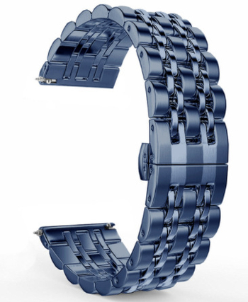 Съвместим с Samsung Galaxy Watch 42/46 мм Seven Pearl метална каишка от неръждаема стомана 20/22 мм катарама тип „пеперуда“