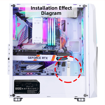 Graafikakaardi kronsteini pesa tugiraam, täisalumiiniumist, metallist magnetiline põhi, ITX väike šassii, graafikakaardi kronstein, paindumisvastane partner