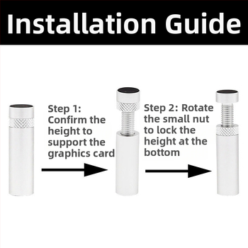 Graafikakaardi kronsteini pesa tugiraam, täisalumiiniumist, metallist magnetiline põhi, ITX väike šassii, graafikakaardi kronstein, paindumisvastane partner