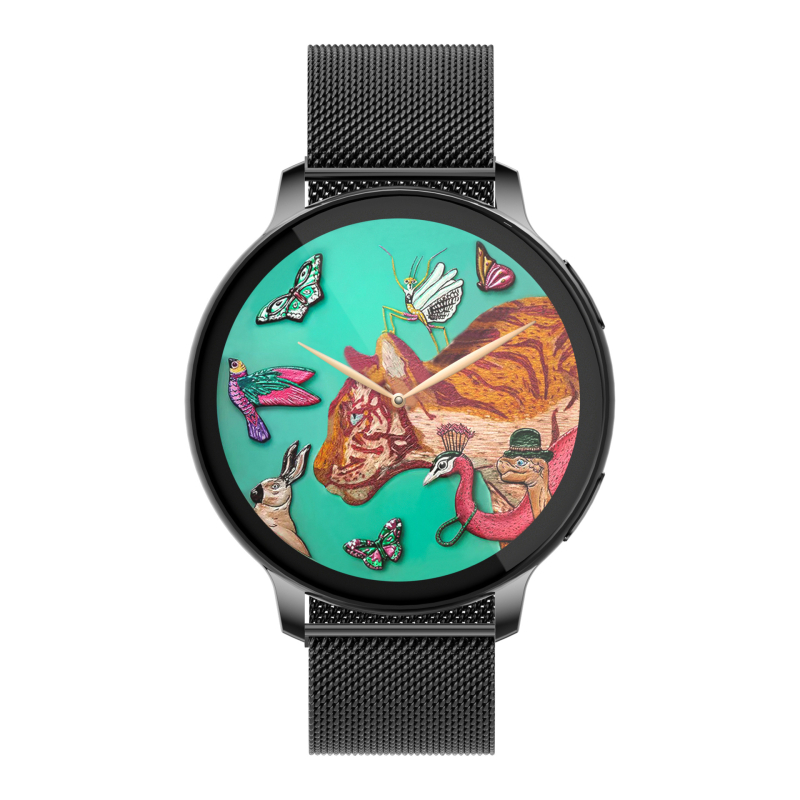 Cross-border S53 okosóra 1,39 hüvelykes kerek képernyő Bluetooth hívás lépésszámláló alvásfigyelés vérnyomás multisport időjárás