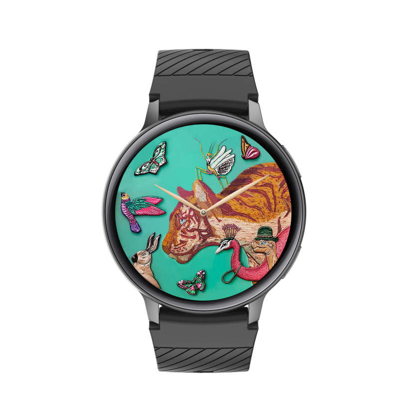 Cross-border S53 okosóra 1,39 hüvelykes kerek képernyő Bluetooth hívás lépésszámláló alvásfigyelés vérnyomás multisport időjárás