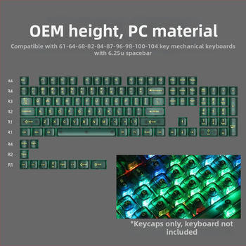 OEM väga valge marmorist kuulkork, arvuti täielikult läbipaistev, punane läbipaistev klahvikate 61 75 98 mehaaniline klaviatuurikate